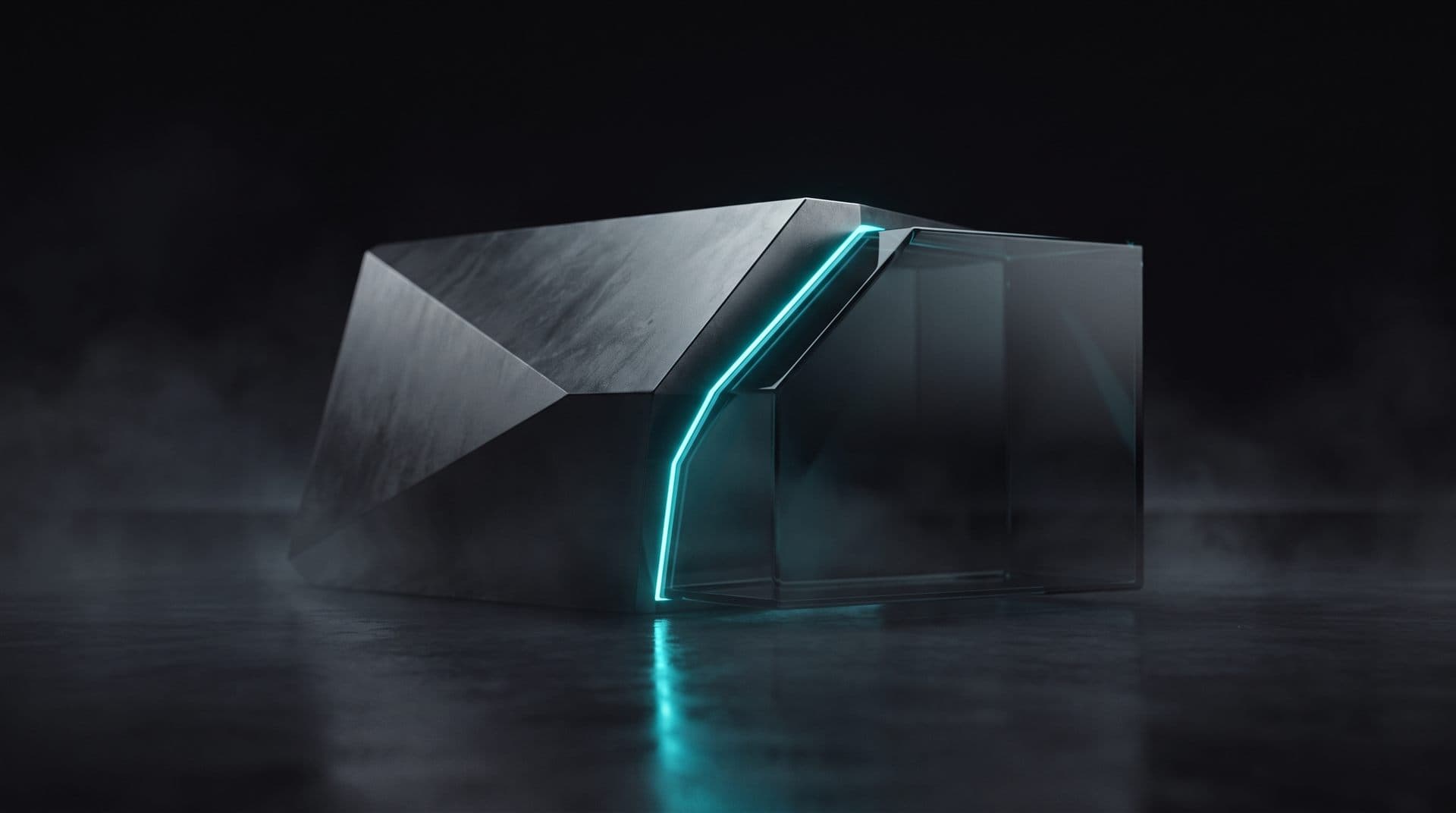 Two dissimilar forms joined by a precise lit seam